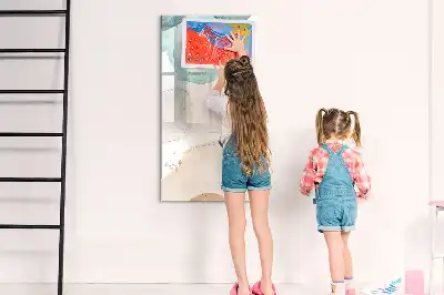 Tablă cu marker model Pete pastelate