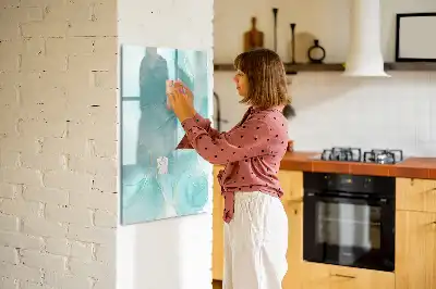 Tablă magnetică de scris cu design de marmură abstracție
