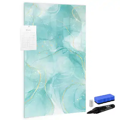 Tablă magnetică de scris cu design de marmură abstracție