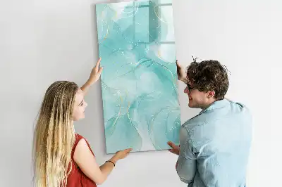 Tablă magnetică de scris cu design de marmură abstracție