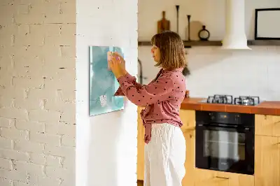 Tablă magnetică de scris cu design de marmură abstracție