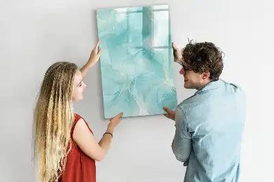 Tablă magnetică de scris cu design de marmură abstracție