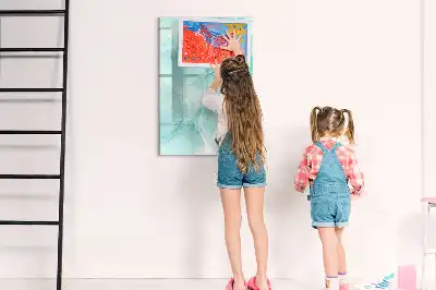 Tablă magnetică de scris cu design de marmură abstracție