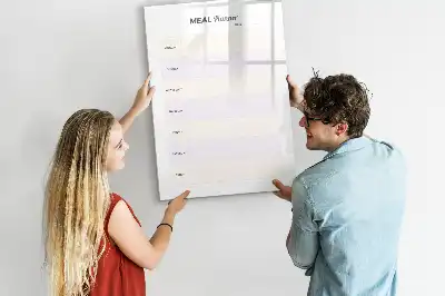 Tablă magnetică de scris planificator de mese