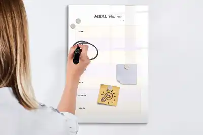 Tablă magnetică de scris planificator de mese