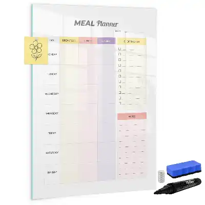 Planificator de nutriție tablă magnetică cu marker
