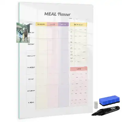 Planificator de nutriție tablă magnetică cu marker