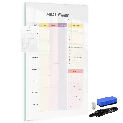 Planificator de nutriție tablă magnetică cu marker