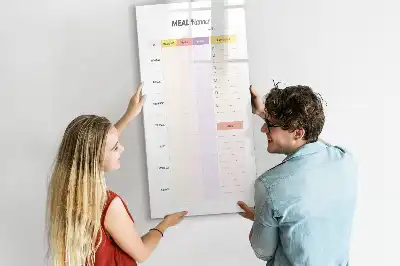 Planificator de nutriție tablă magnetică cu marker