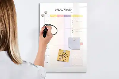 Planificator de nutriție tablă magnetică cu marker