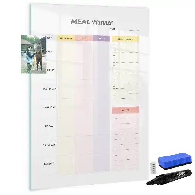 Planificator de nutriție tablă magnetică cu marker