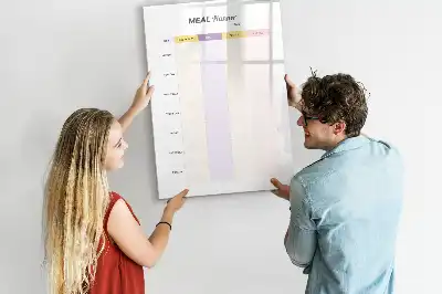 Tablă magnetică de scris planificator de mese