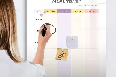Tablă magnetică de scris planificator de mese