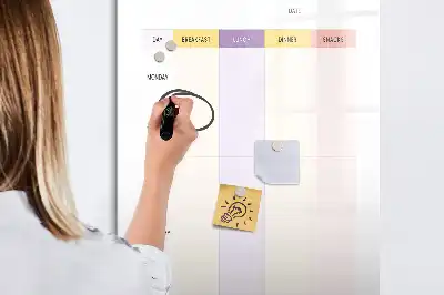 Tablă magnetică de scris planificator de mese