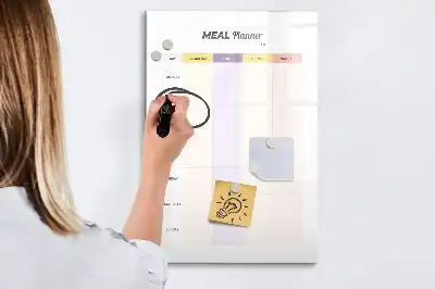 Tablă magnetică de scris planificator de mese