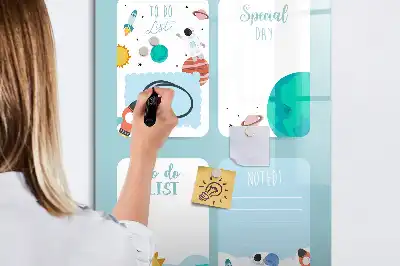 Tablă cu marker planificator galactic
