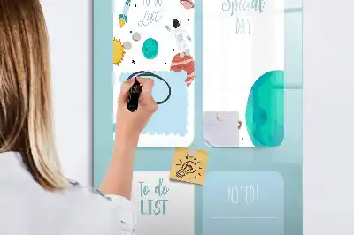 Tablă cu marker planificator galactic