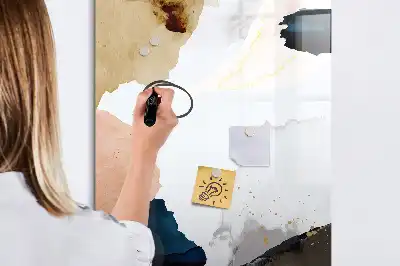 Tablă cu marker cu imprimeu abstract în acuarelă