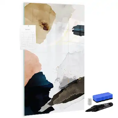 Tablă cu marker cu imprimeu abstract în acuarelă