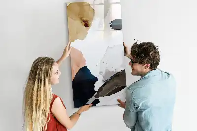 Tablă cu marker cu imprimeu abstract în acuarelă