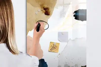 Tablă cu marker cu imprimeu abstract în acuarelă