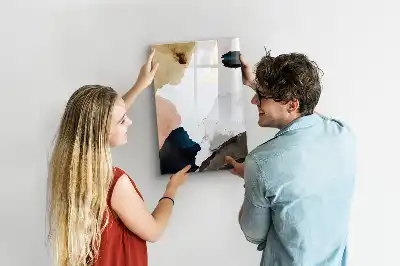 Tablă cu marker cu imprimeu abstract în acuarelă