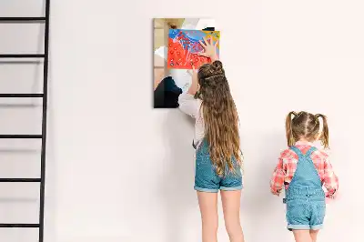 Tablă cu marker cu imprimeu abstract în acuarelă
