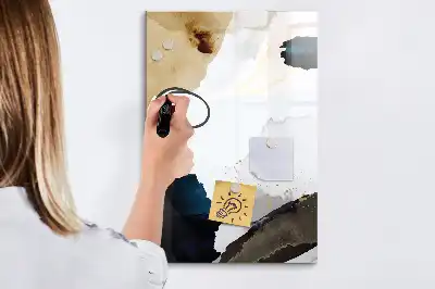 Tablă cu marker cu imprimeu abstract în acuarelă