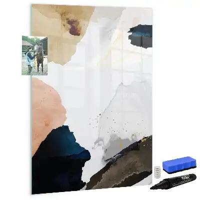 Tablă cu marker cu imprimeu abstract în acuarelă
