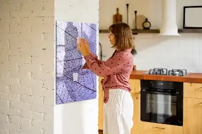 Tablă magnetică de scris cu model textură de frunză