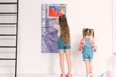 Tablă magnetică de scris cu model textură de frunză