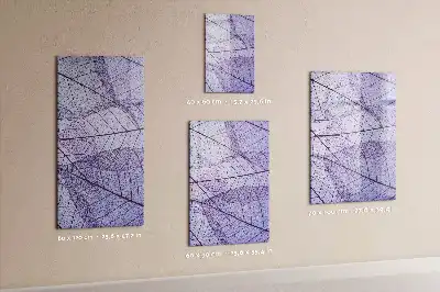 Tablă magnetică de scris cu model textură de frunză