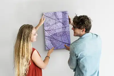Tablă magnetică de scris cu model textură de frunză
