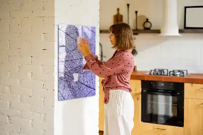 Tablă magnetică de scris cu model textură de frunză