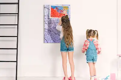 Tablă magnetică de scris cu model textură de frunză