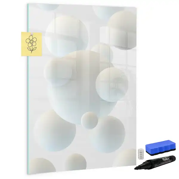 Tablă cu marker abstracție de sferă