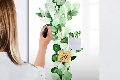 Tablă cu marker model frunze de papură