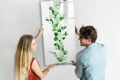 Tablă cu marker model frunze de papură