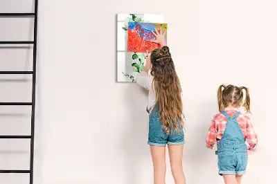 Tablă cu marker model frunze de papură
