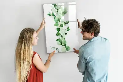 Tablă cu marker model frunze de papură