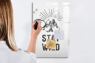 Tablă cu marker model Munți sălbatici