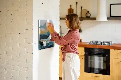 Tablă cu marker în formă de balenă din marmură