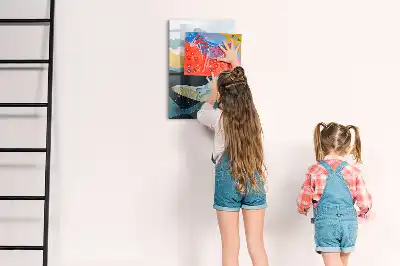 Tablă cu marker în formă de balenă din marmură