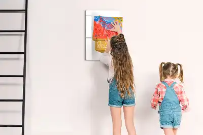 Tablă magnetică pentru scris cu marker cu mesajul Numai vibrații bune