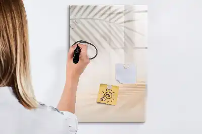 Tablă cu marker cu imprimeu frunză de palmier