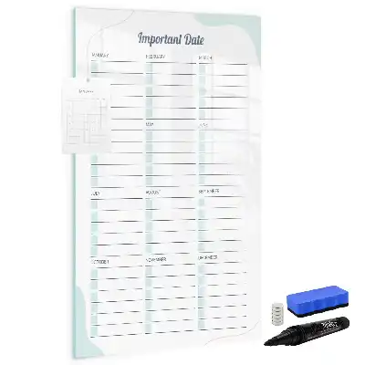 Tablă magnetică de scris pentru date importante