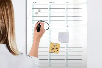 Tablă magnetică de scris pentru date importante