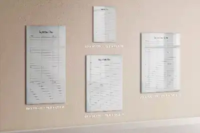 Tablă magnetică de scris pentru date importante