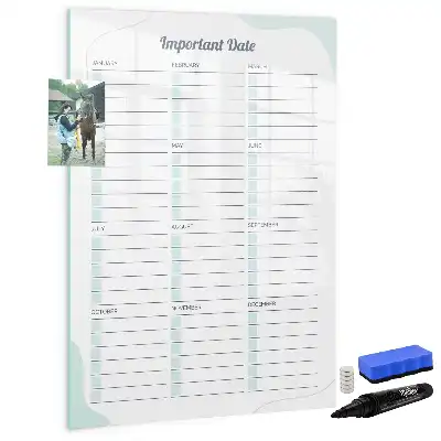 Tablă magnetică de scris pentru date importante