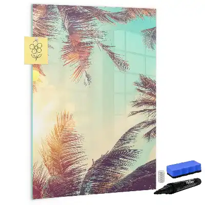Tablă cu marker cu model palmier tropical